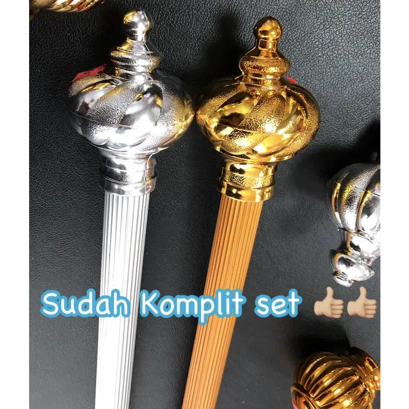 rollet batang gorden besi horden tiang korden full set ukuran 2 meter tirai  pintu 2