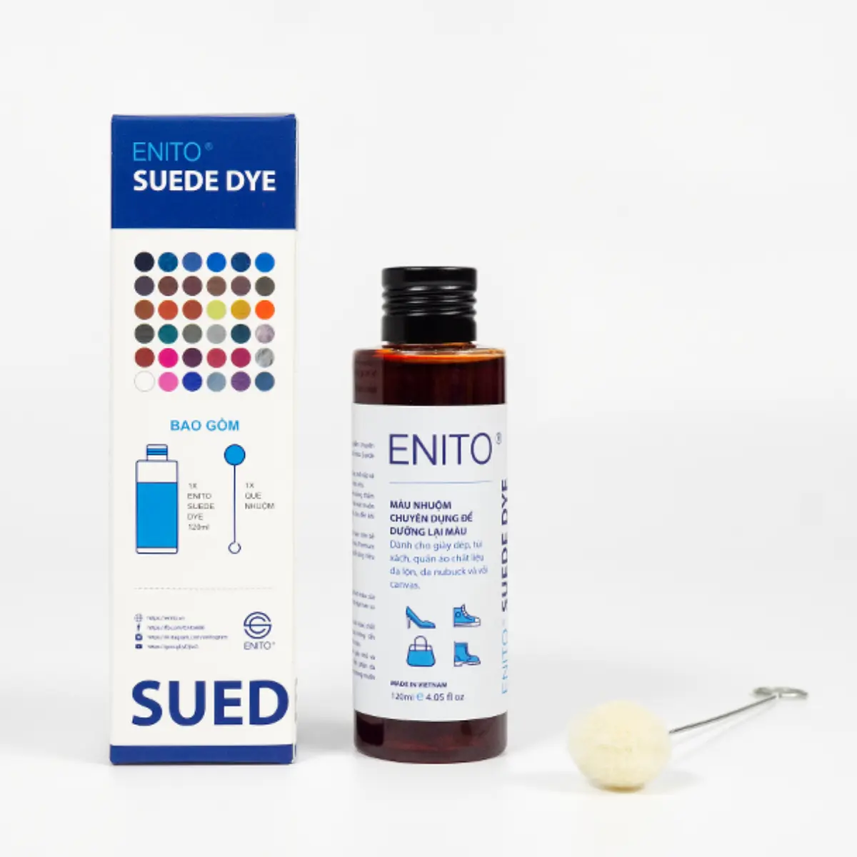 Màu nhuộm chuyên dụng cho da lộn Enito Suede Dye