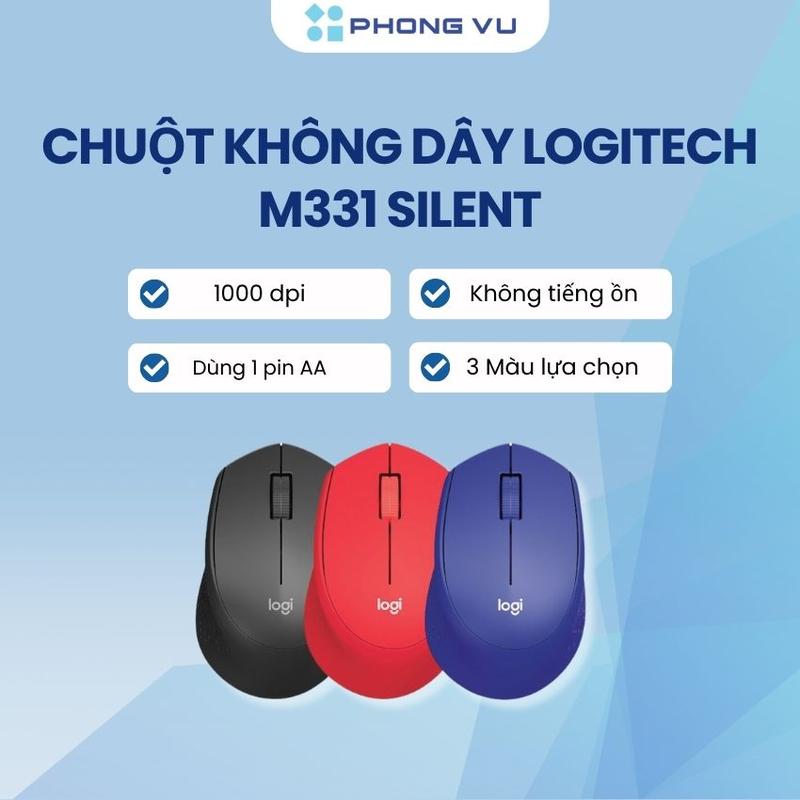 Chuột máy tính không dây Logitech M331 - Bảo hành 12 tháng