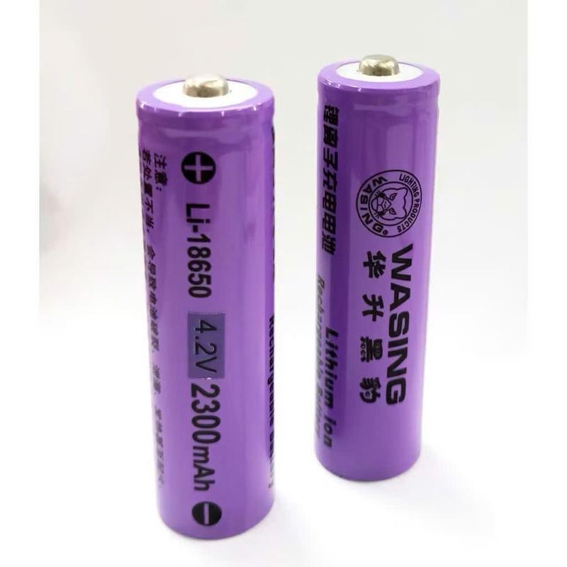 Pin sạc WASING 18650 (3,7v-4,2v/2300mAh) màu tím