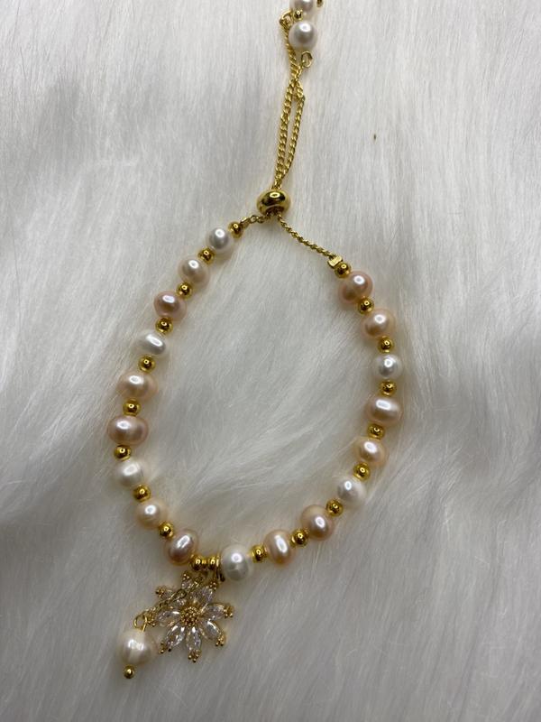 vòng tay ngọc trai thật (nước ngọt) 4
