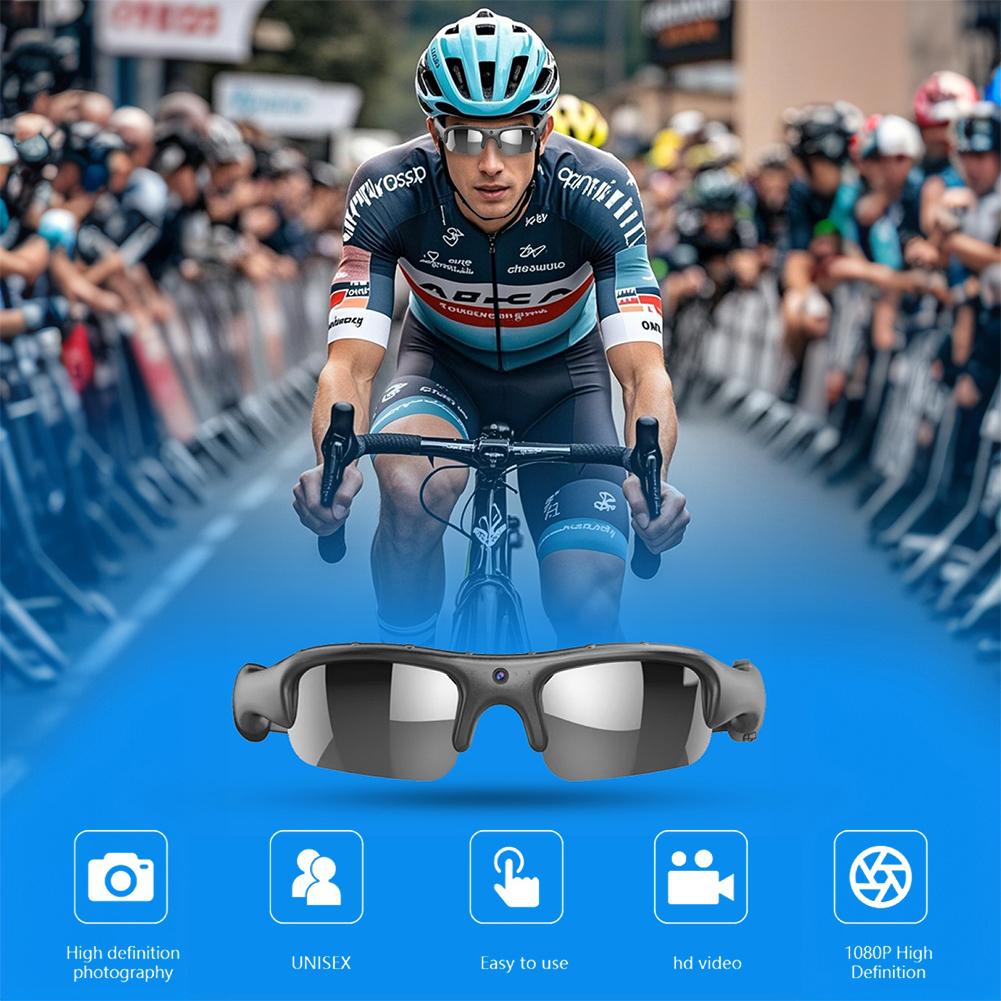 Wearable HD 1080P Wireless Camera Sport Cycling Glasses Smart Camcorder Security Protection Video Record Smart Camera - Image 3