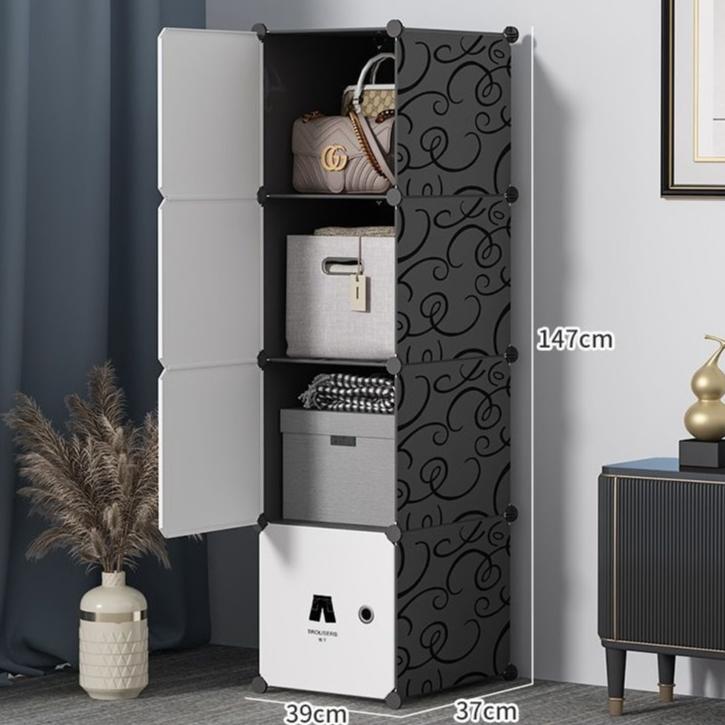 Tủ Nhựa Lắp Ghép 2-3-4-5 Ngăn Đựng Đồ Đa Năng Tủ Ghép Thông Minh Nhiều Mẫu Mã Đựng Đồ Chơi Túi Xách