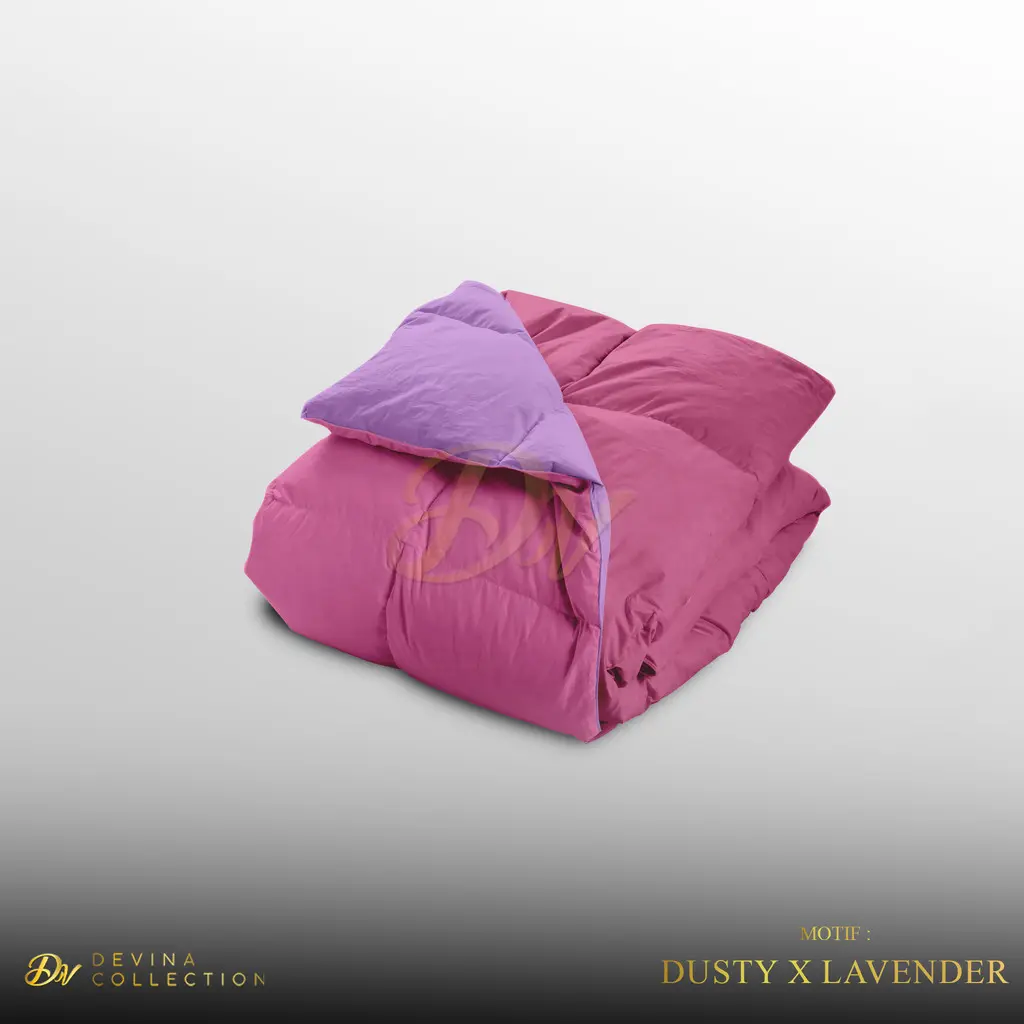 Devina Collection Bedcover Only Aesthetic Two Tone Tas  Ukuran King 180x200 (210x220)