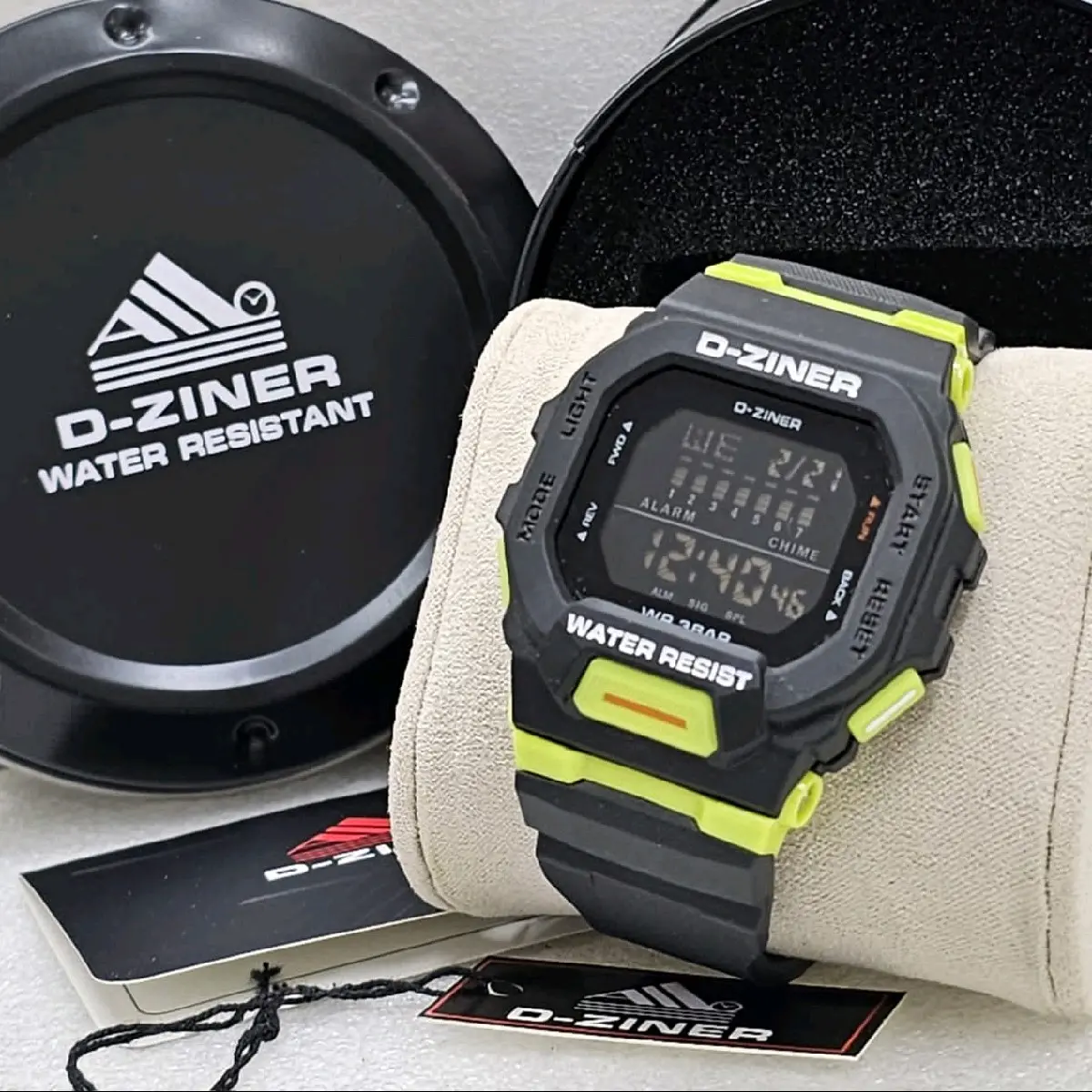 JAM TANGAN PRIA D-ZINER 8312 ORIGINAL RUBBER DIGITAL