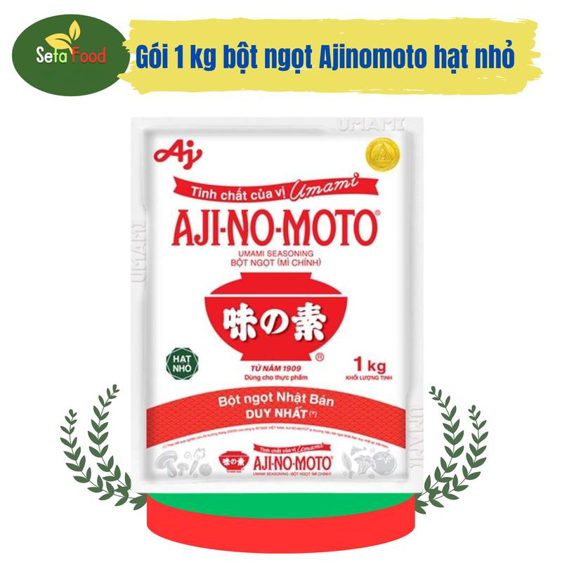 Bột Ngọt Ajinomoto Hạt Nhỏ 1kg - Monosodim Glutamat Tinh Khiết 99+% Chất Điều Vị Phụ Gia Thực Phẩm