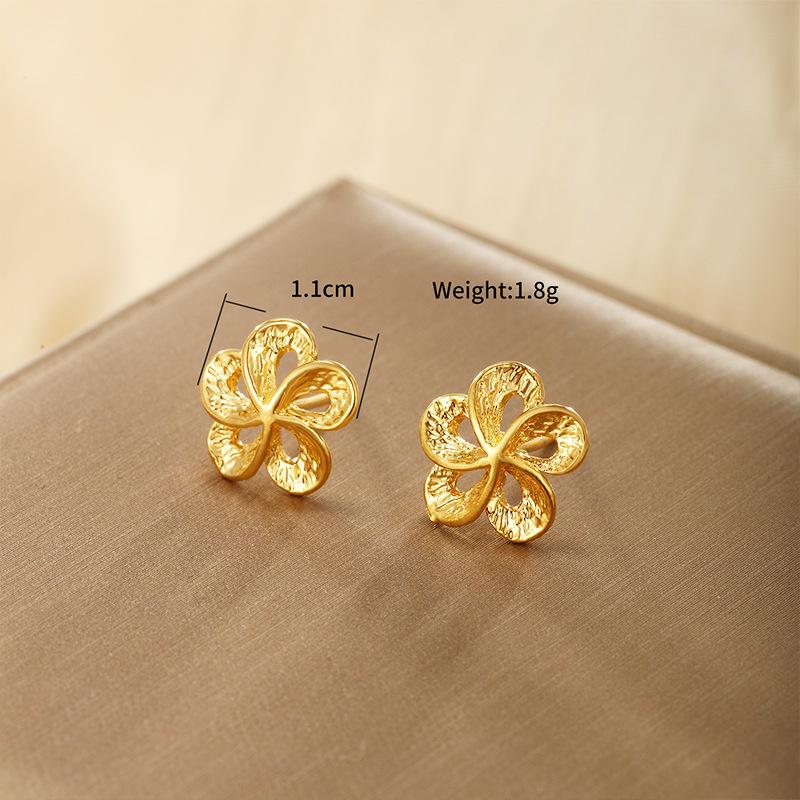 Product Introduction of Flower Stud Earrings! Retro Flower Design, Fairy - style Fashion Jewelry 9