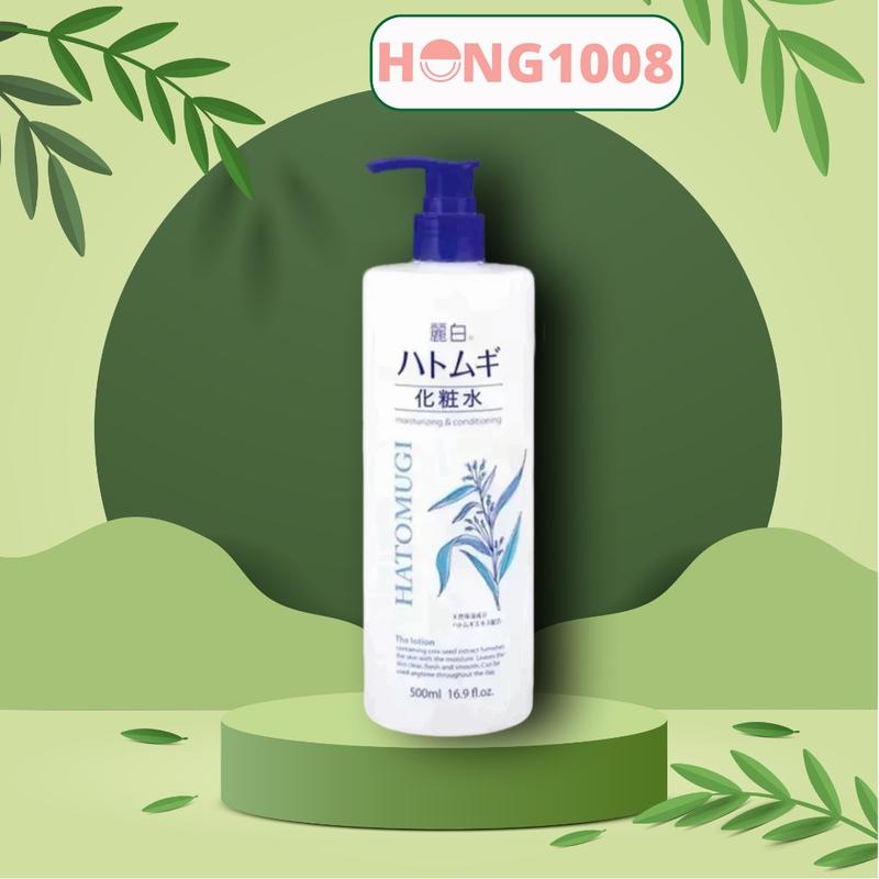 Nước Hoa Hồng Lotion dưỡng da ý dĩ Hatomugi 500ml của Nhật Bản