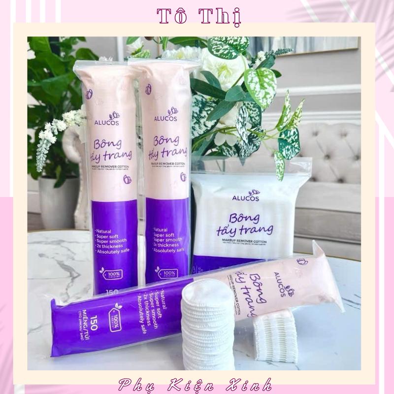 Bông Tẩy Trang WINER 150 miếng chính hãng, Mềm Dịu Cho Da