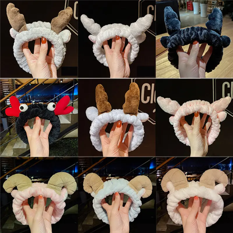 Băng đô rửa mặt nữ nơ cài tóc tai mèo thỏ gấu cute tiểu thư Hàn Quốc đẹp dễ thương cá tính sang chảnh 8