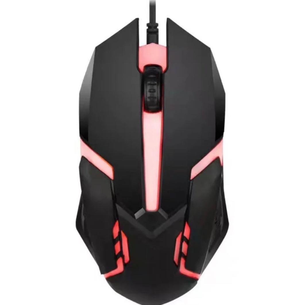 Mouse X1 Gaming Rainbow kabel usb LED lampu laptop Nuos RGB