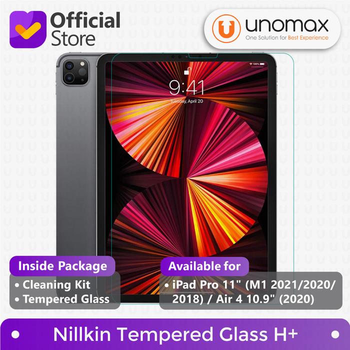 Gambar Tempered Glass Compatible With iPad Air 5 / 4 (M1 2022/2020) 10.9" / iPad Pro 11" (M2/M1 2022/2021/2020/2018) Nillkin H+ Screen Protector dari unomax Kota Bekasi Tokopedia