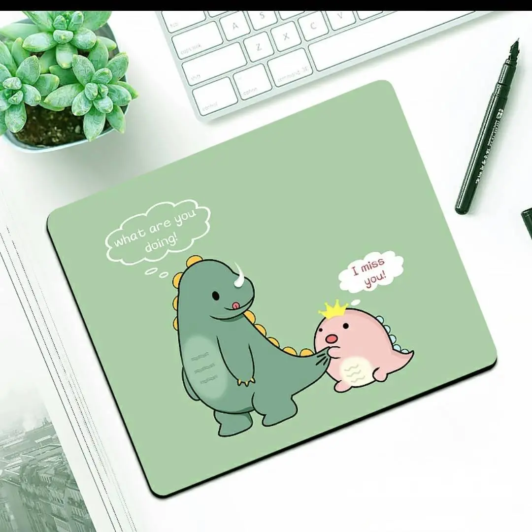 แผ่นรองเม้าส์ แผ่นรองเม้าส์สปีด เย็บขอบอย่างดี  Mouse pad mouse mat ลายน่ารัก