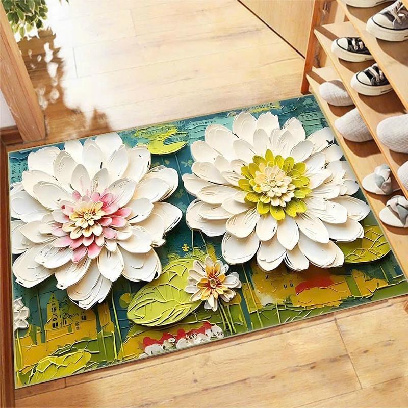 Product Introduction of COMBO 6 chiếc thảm lau chân hình hoạ tiếc hoa 5D .40x60 ( 6 HÌNH HOẠ TIẾT HOA NGẪU NHIÊN ) 10