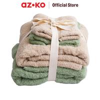 Gambar AZKO Forhom Set 4 Pcs Handuk Mandi & Olahraga - Hijau Pistachio/Krem Sports Towel Anduk Leher Serbaguna Handuk Kecil Travel Bath Towel Handuk Dewasa Anduk Badan Perlengkapan Mandi dari AZKO ID Kota Administrasi Jakarta Utara 1 Tokopedia