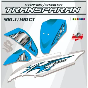 VARIASI STIKER MIO MIO J / STRIPING STIKER POLET MIO GT STRIPING TRANSPARAN LIST TRANSFARAN UV