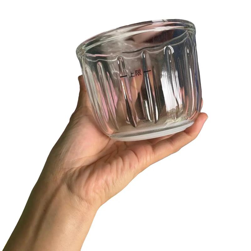 Phụ kiện thay thế máy xay Hattiecs 6, Hattiecs 8 lưỡi cối thủy tinh, nắp ron cao su