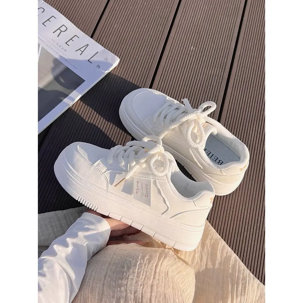 Giày nữ seaker Ishar Đế cao 4cm Hottrel 2024 Mã 2205 Shoes Sneaker Hoa