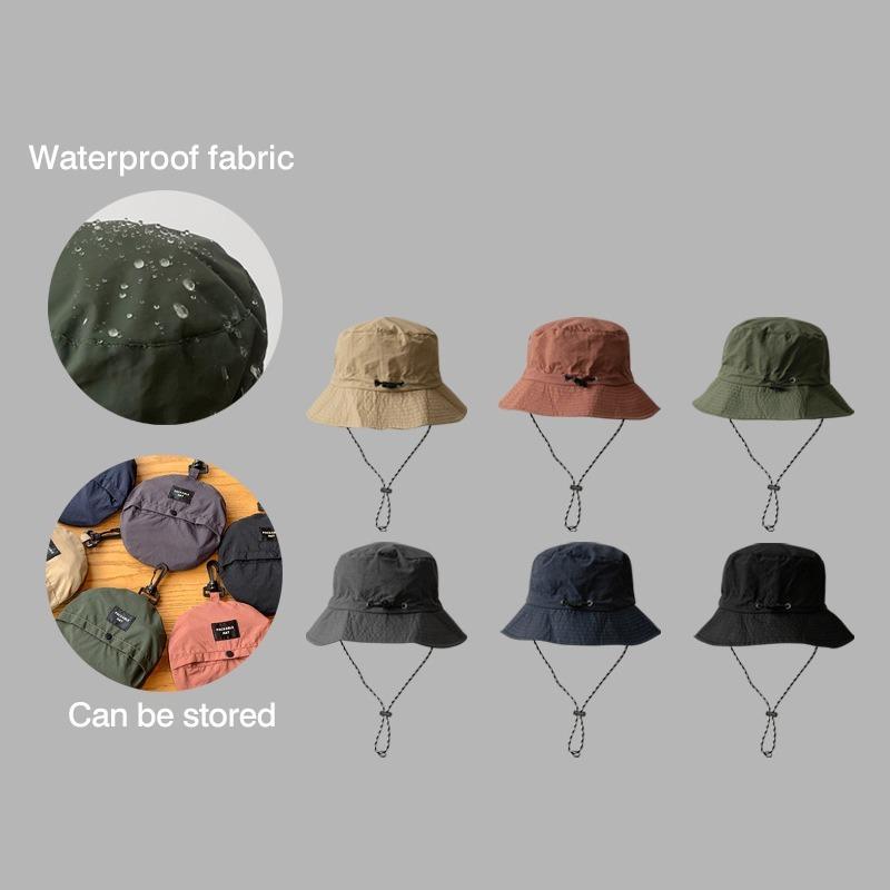 Product Introduction of Quick-Dry Waterproof Bucket Hat Summer Foldable Hold Storage Bag Fisherman Hats For Men Women Thin Sunscreen Basin Cap 16