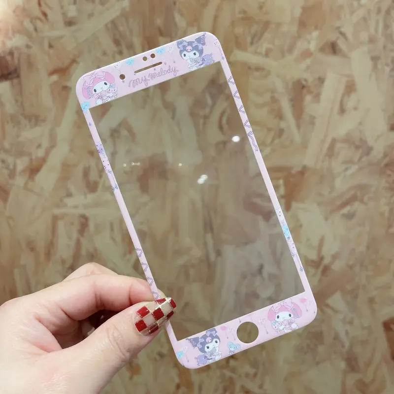 Phim Kính Cường Lực Chó Quế Hoạt Hình Kuromi, Thích Hợp Cho Apple 6S / 7 / 8, Phong Cách Mới, Bảo Vệ Toàn Màn Hình, Thích Hợp Cho iPhone6 / 7 / 8plus, SE2 / 3, IP4s, IP5 / 5s, Phim Màu, Thiết Kế Hoạt Hình 2
