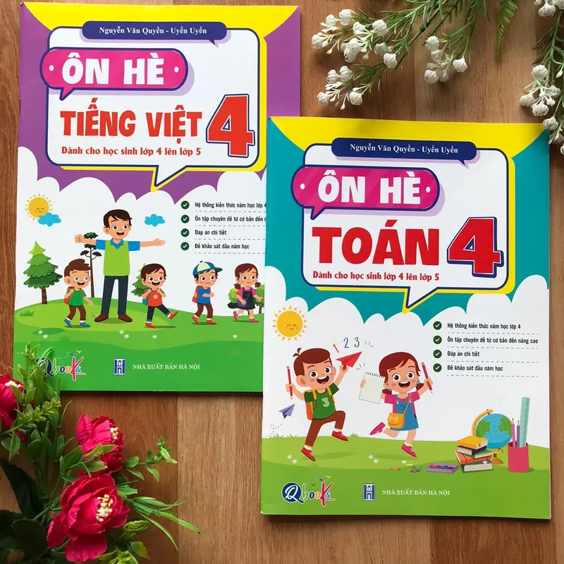 Sách ôn hè toán - tiếng việt - tiếng anh ( từ lớp 1 - lớp 5) 4