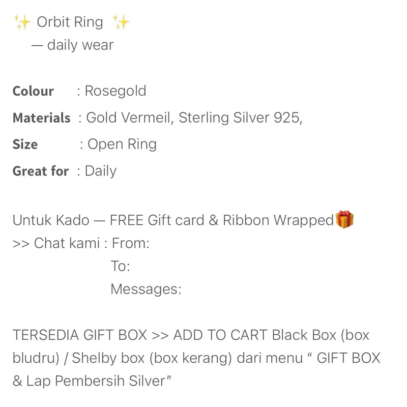 Tales of Women - orbit rosegold (sterling silver 925, anti karat, non allergy) 3