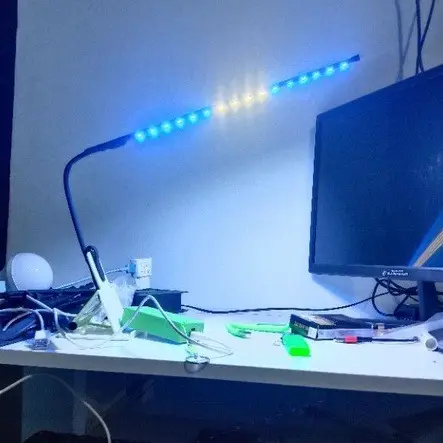Biru Putih Biru 16 Led Lampu Aquarium Jepit led smd 5050