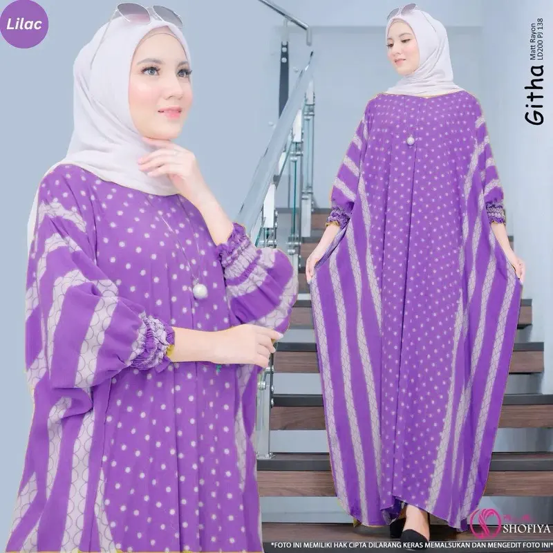 DASTER KAFTAN GHITA PAKAIAN WANITA KEKINIAN // DASTER JUMBO // PAKAIAN WANITA JUMBO // PAKAIAN MUSLIM WANITA Rayon 6
