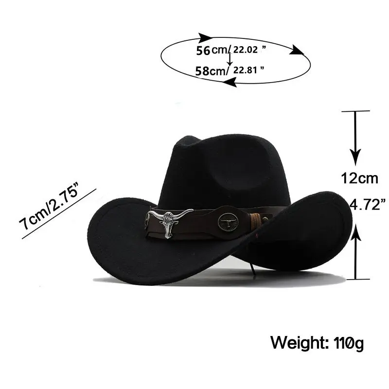 Yellowstone-Inspired Cowboy Hat – Wool Felt Western Fedora  display picture 2