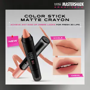 [SPECIAL MASTERSHADE] MAKE OVER Color Stick Matte Crayon 2.6 g - Lipstick Lipstik Bibir Matte untuk Base Ombre BEST SELLER