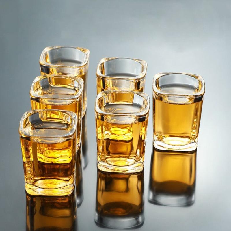 Product Introduction of Transparent Cup Drinkware Bartender Tools Jigger Spirit Glass Shot Glass Set 10