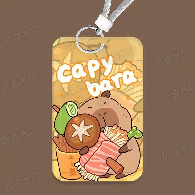 Bộ thẻ trượt sinh viên, Kapibala, Thiết kế dễ thương, Bao gồm thẻ bữa ăn, thẻ xe buýt, thẻ khuôn viên, thẻ truy cập và thẻ ID, có vỏ bảo vệ 4
