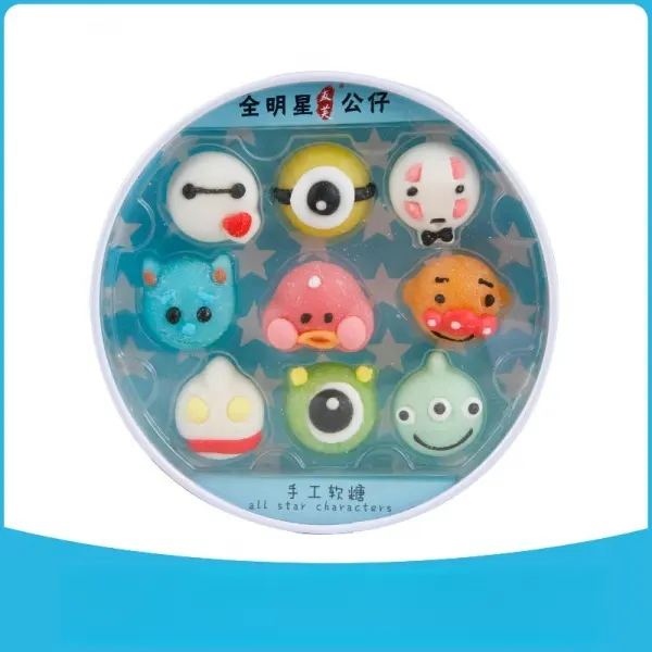 Creative children's candy cartoon shaped boxed fruit juice gummies candy wholesale Snack