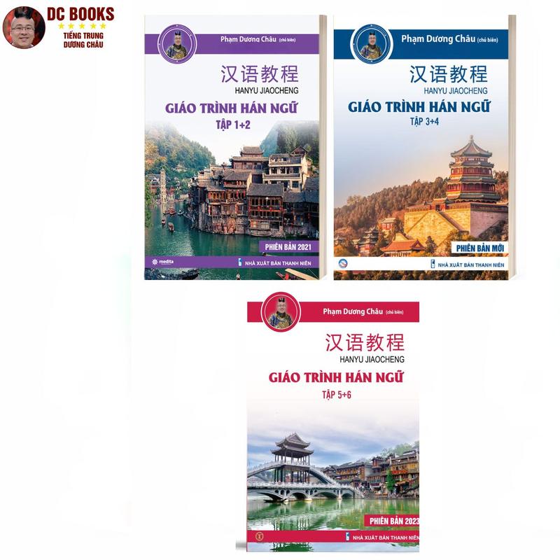 Sách - Combo Giáo Trình Hán Ngữ 123456 - Tự Học Tiếng Trung Cấp Tốc Cho Người Việt - Phiên Bản Đặc Biệt - Tiếng Trung Dương Châu