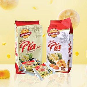 Bánh pía chay Bảo Minh 300g đậm vị sầu riêng 2