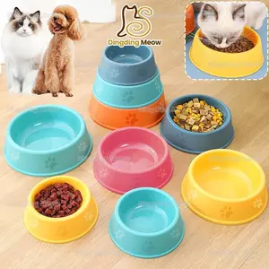 Mangkok Kucing Anjing Bulat Anti Semut Anti Slip Tempat Makan Hewan