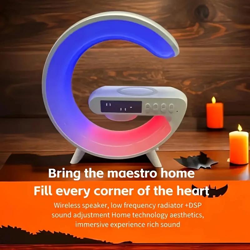 Product Introduction of Loa Bluetooth G63 Đồng hồ báo thức sạc thông minh không dây Loa Bluetooth có đèn ngủ đầy màu sắc mát mẻ 5