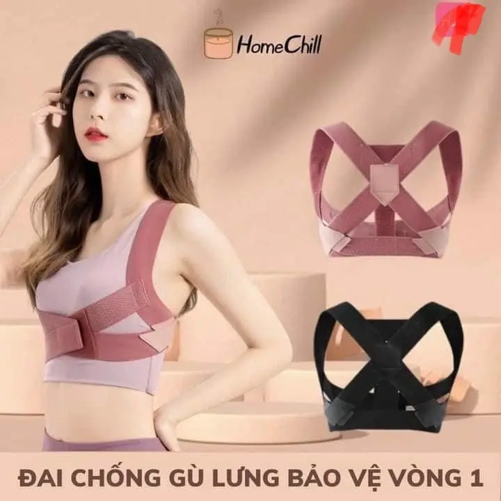 đai chống gù lưng chống chảy xệ vòng 1(tặng kèm dây đo)
