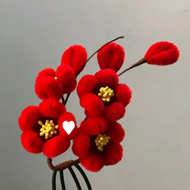 Kẽm nhung 10mm loại 1 dày làm hoa trang trí đẹp Trang Trí Nhà Decor 6
