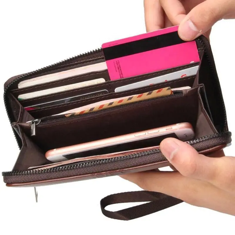 BAELLERRY 6085 Dompet Pria Wanita Panjang Bahan Kulit PU Leather Premium 5