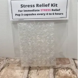 Stress relief kit, birthday joke present, gift for him or her, birthday gifts, joke present for him, mothers day gift, gag gift