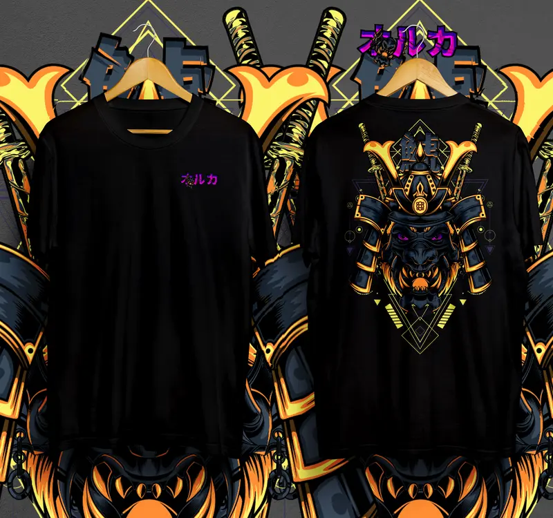Baju Kaos Distro Pria Wanita Keren Lengan Pendek Beast Samurai Sayo Nara Sword Soul Where Is Love Tshirt Kece Katun Combed Dewasa Atasan Pakaian Unisex Basic Outfit Santai Semi Art Oruka Official Shop Sablon High Logo Jepang Kain Anime Oversize Hitam 1