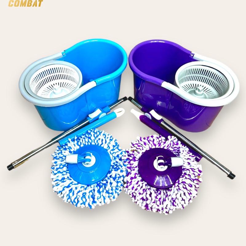 BỘ LAU NHÀ 360 ĐỘ - LỒNG VẮT NHỰA, MÂM NHỰA Cây Lau Nhà Lau Sàn Inox