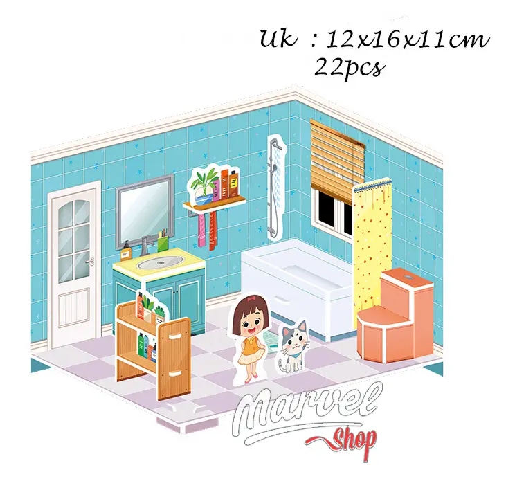 Puzzle 3D DIY bahan foam & paper little baby mainan puzzle edukasi anak 1