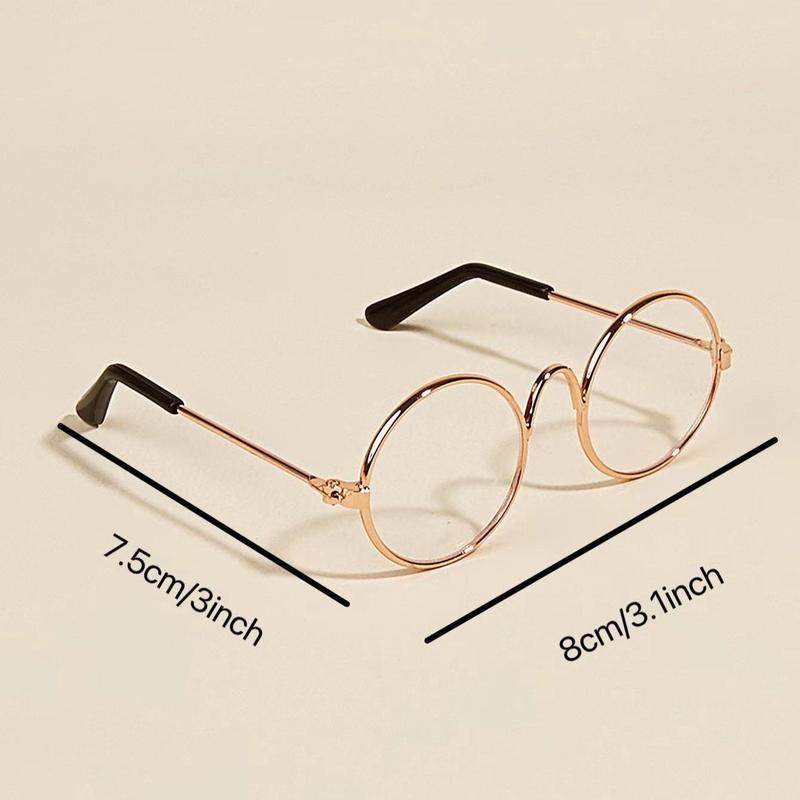Cute Cat Glasses, 1 Pair Fashion Pet Eyewear for Small Dogs & Cats, Pet Photo Props for Party, Daily Clothing Decor, Fun Pets Supplies 1