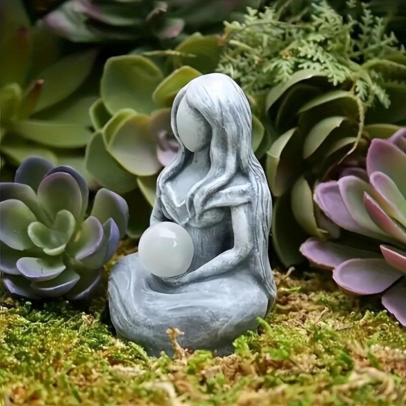 Product Introduction of Moon Goddess Statue, 1 Count Resin Ornament, Home Decor for Living Room Bedroom Garden, Room Decor, Garden Decor, Gift for Friend & Family 6