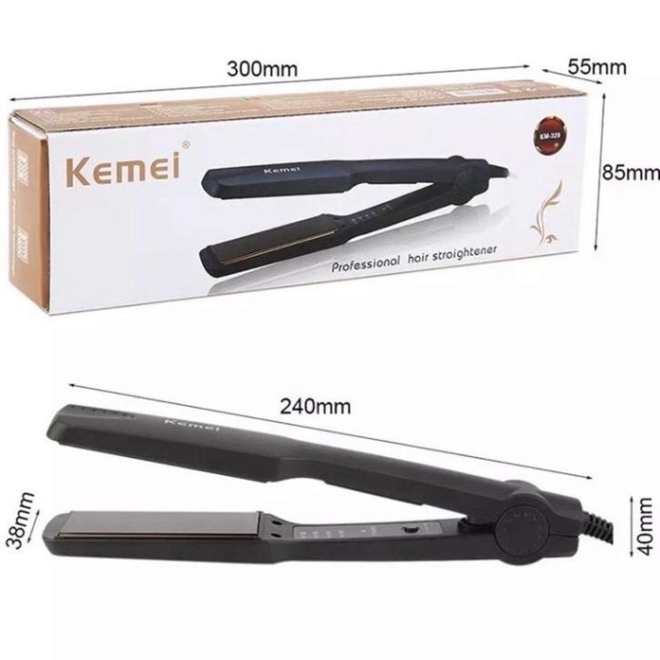 Máy là tóc KeMei có 4 mức chỉnh nhiệt cho mái tóc như ý máy là tóc