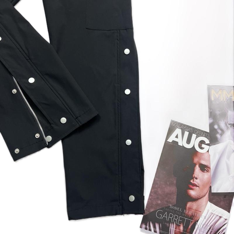 Quần dài nhiều khuy Thô gió menswear 1