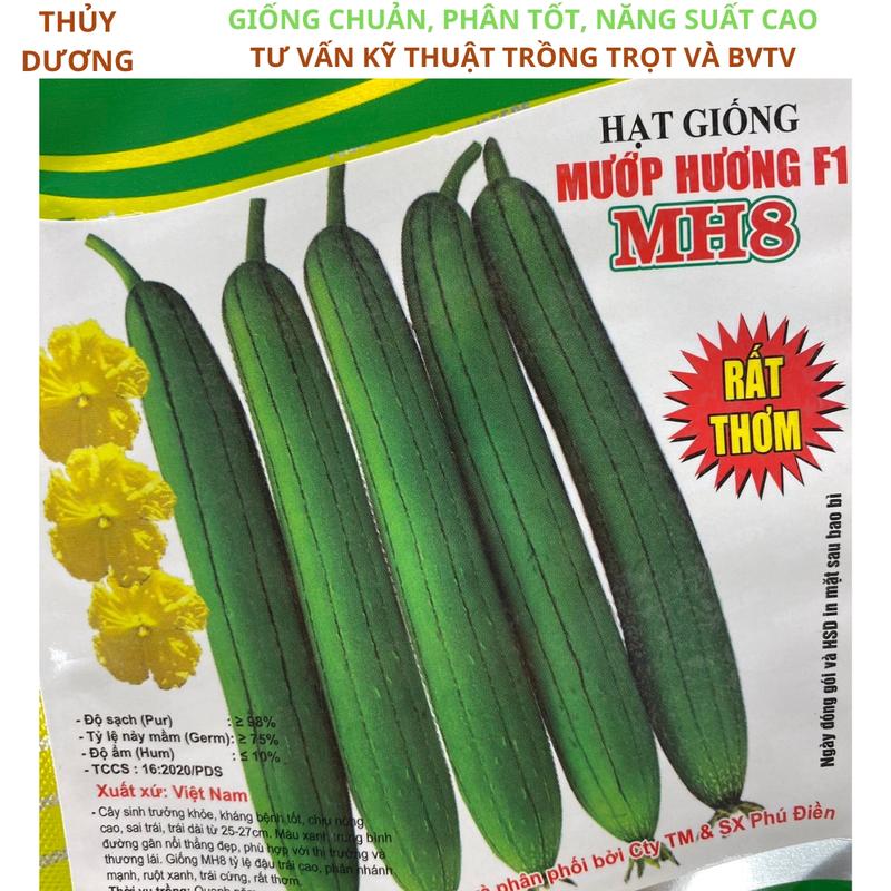 Hạt giống mướp hương lai F1 gói 10 hạt, cho quả sớm, trồng quanh năm