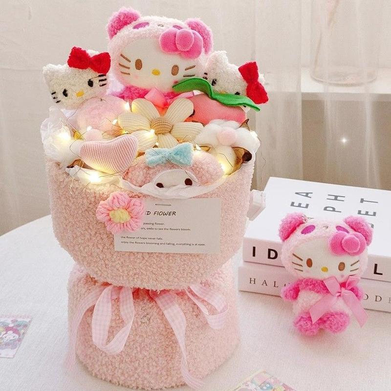 Bó hoa gấu bông cao cấp .set quà tặng hoa gấu bông siêu dễ thương tặng kèm túi đèn. quà sinh nhật, valentine. 8/3....